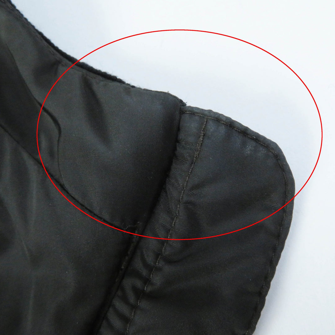 Great MONCLER down coat TALEVE Talev with leather detailing Dark khaki Women