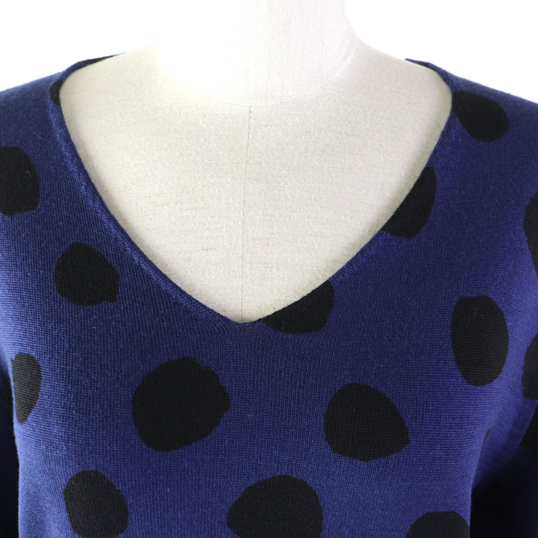 Discounted Great COMME des GARCONS COMME des GARCONS knit Polka dot print V-neck long