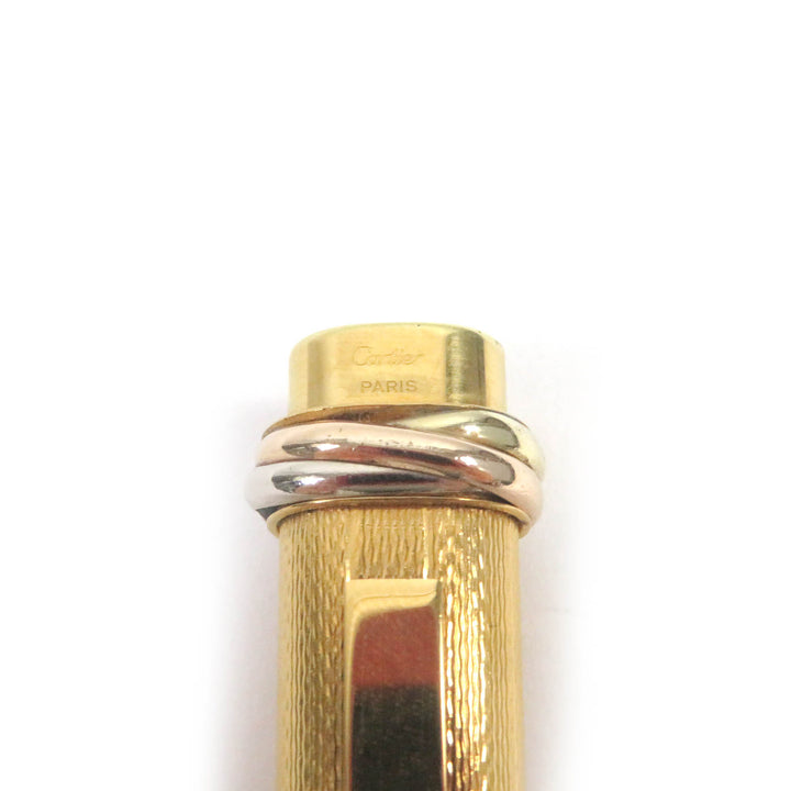 Great Cartier Ballpoint pen Trinity all-over print cap style gold mens