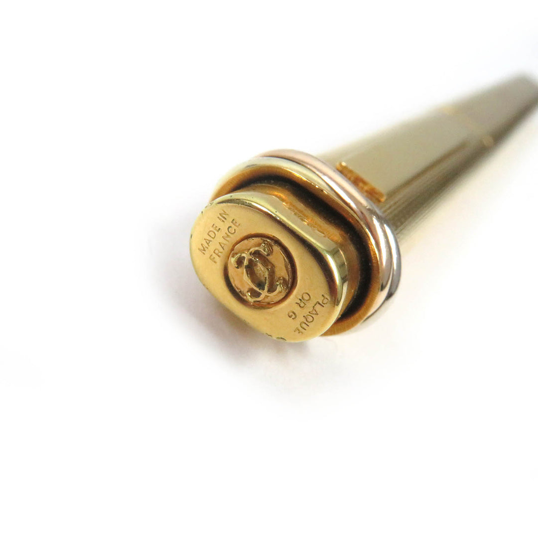Great Cartier Ballpoint pen Trinity all-over print cap style gold mens