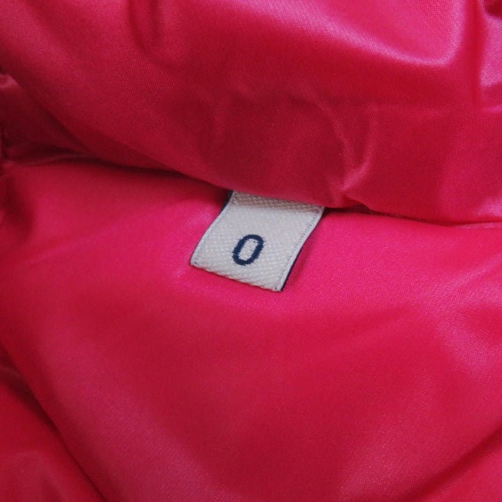 Pristine MONCLER Down vest GLYGOS Patch and hood pink Nylon Women 0