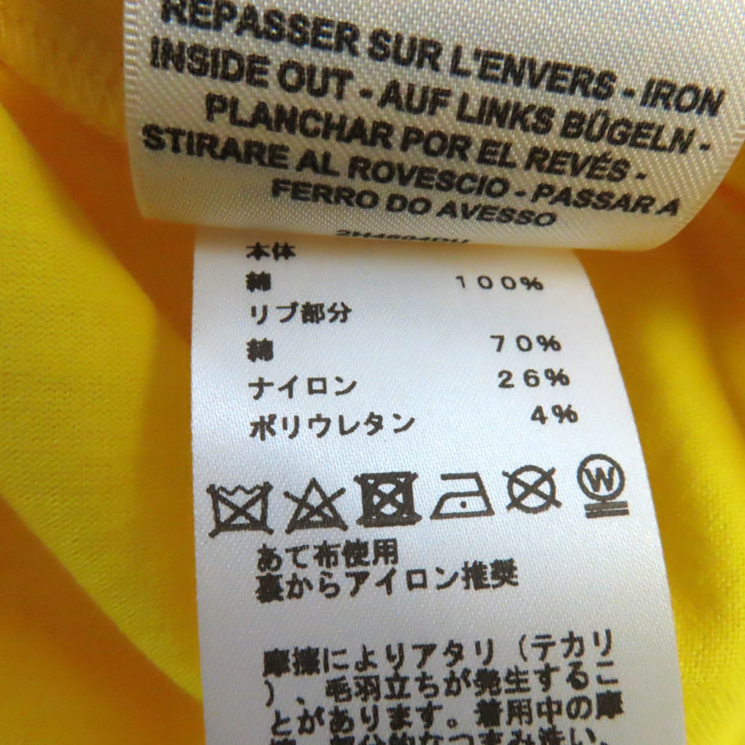 Pristine HERMES T-shirt La PROMENADE du matin Morning walk yellow cotton 34