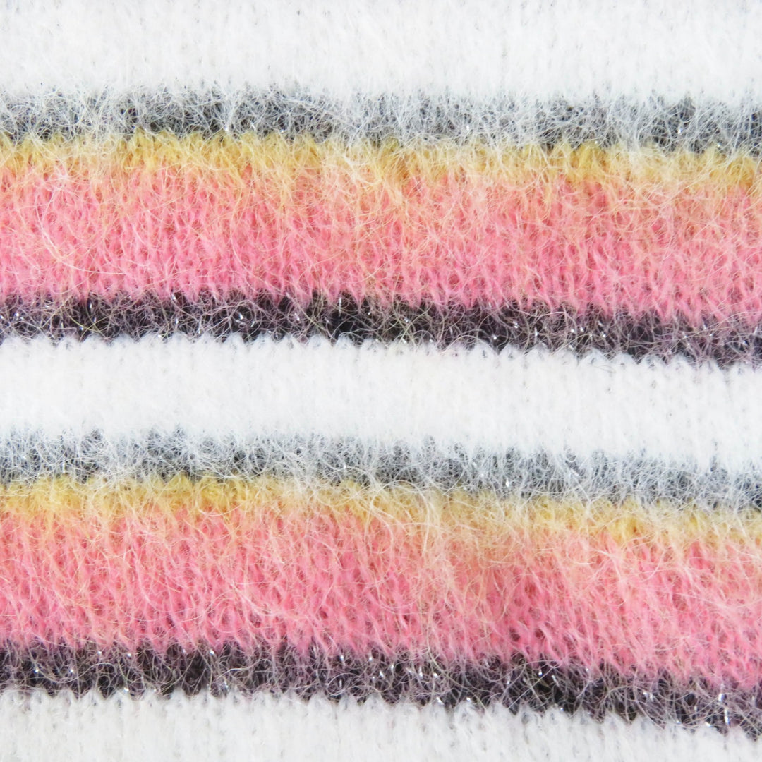 CHANEL knit COCO Mark plate included Pink alpaca Women 34 22A P72906