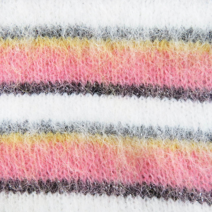 CHANEL knit COCO Mark plate included Pink alpaca Women 34 22A P72906