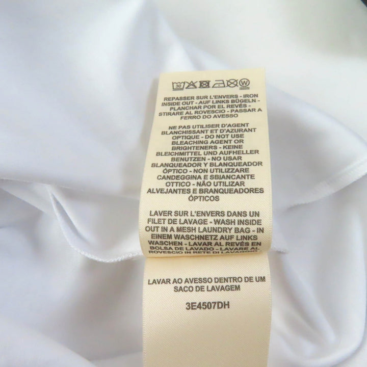 Discounted Pristine HERMES one piece Embroidered Crew Neck ShortSleeve T-Shirt white 36