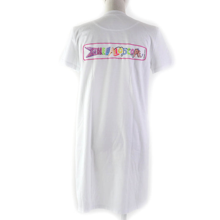 Discounted Pristine HERMES one piece Embroidered Crew Neck ShortSleeve T-Shirt white 36
