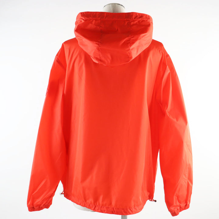 Pristine MONCLER Nylon jacket ALEXANDRITE Hooded with logo patch Orange 3
