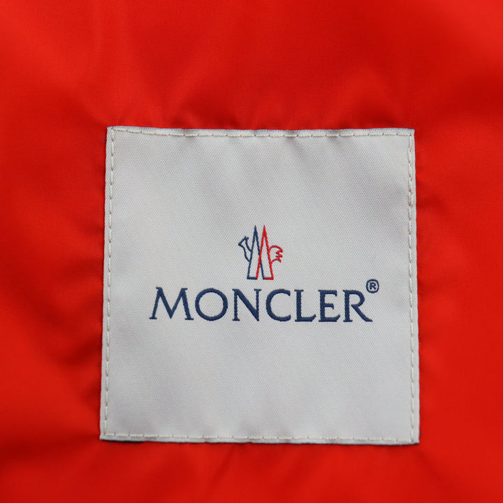 Pristine MONCLER Nylon jacket ALEXANDRITE Hooded with logo patch Orange 3
