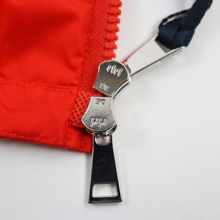 Pristine MONCLER Nylon jacket ALEXANDRITE Hooded with logo patch Orange 3