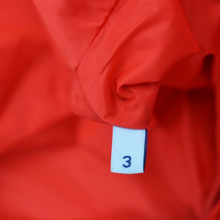 Pristine MONCLER Nylon jacket ALEXANDRITE Hooded with logo patch Orange 3