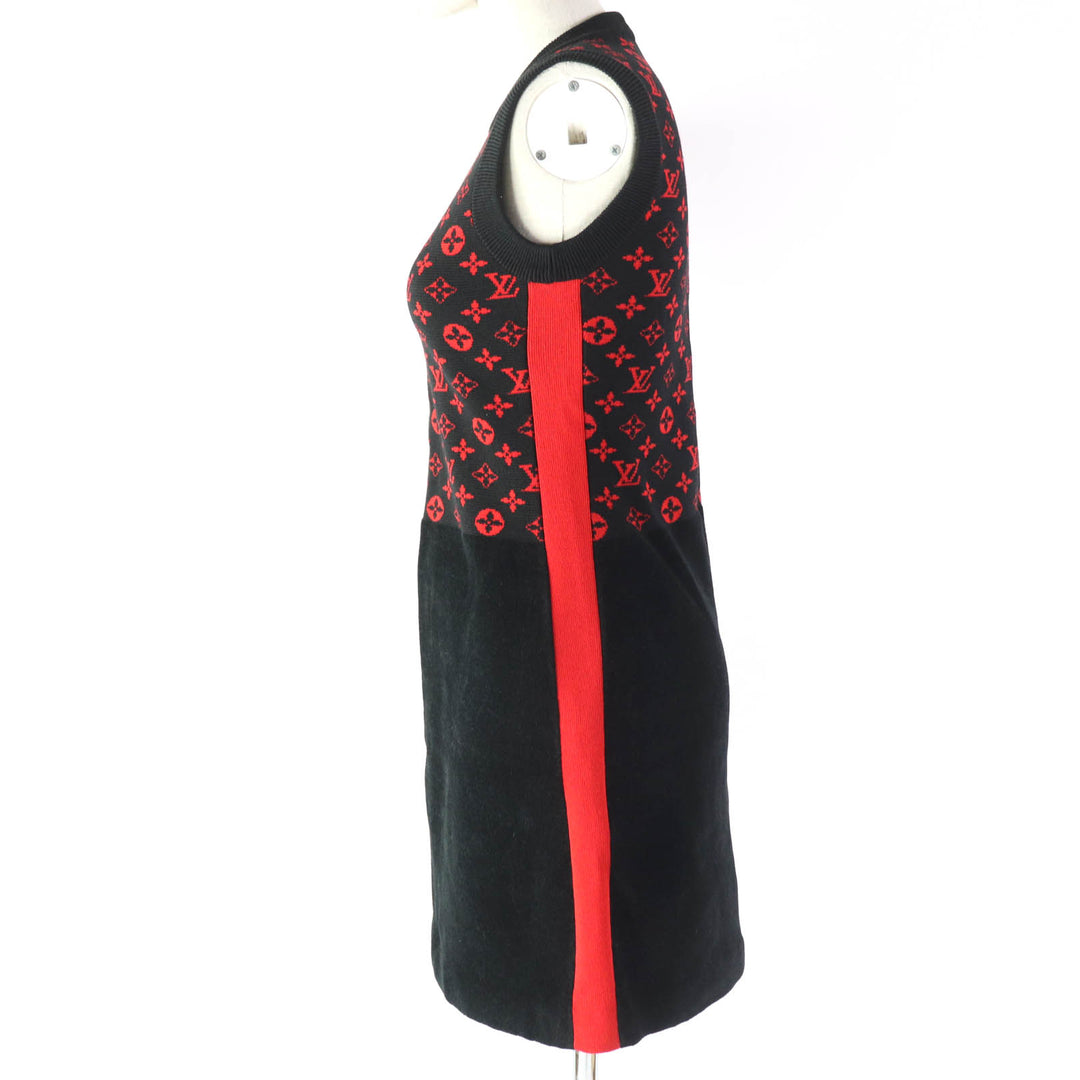 Great LOUIS VUITTON one piece Jacquard Sleeveless Mini Dress in Monogram Women