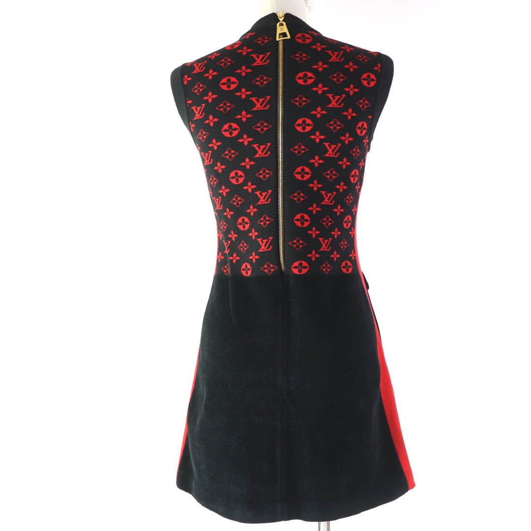 Great LOUIS VUITTON one piece Jacquard Sleeveless Mini Dress in Monogram Women
