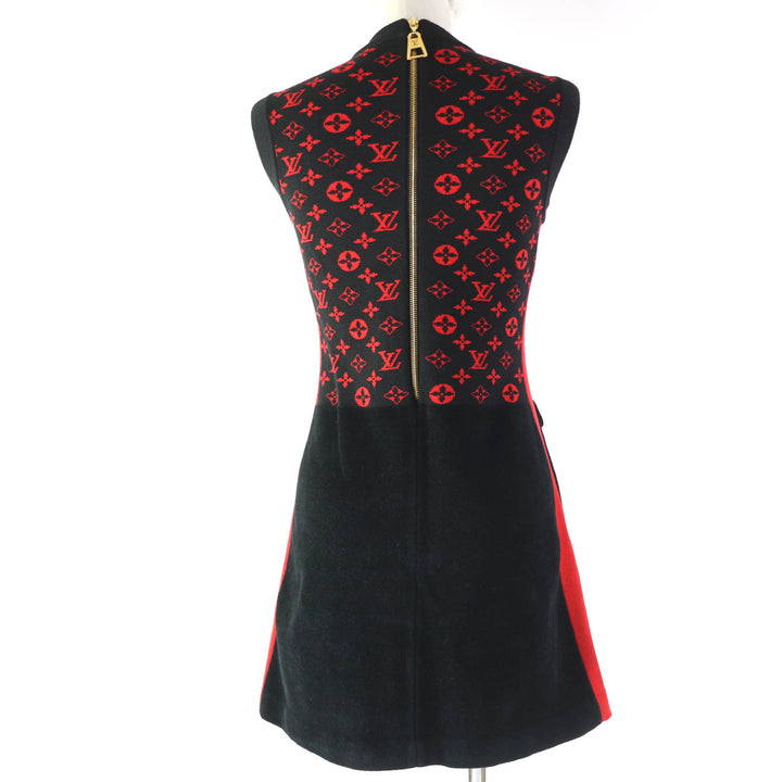 Great LOUIS VUITTON one piece Jacquard Sleeveless Mini Dress in Monogram Women