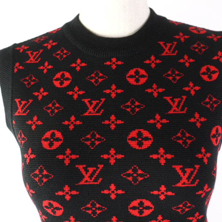 Great LOUIS VUITTON one piece Jacquard Sleeveless Mini Dress in Monogram Women