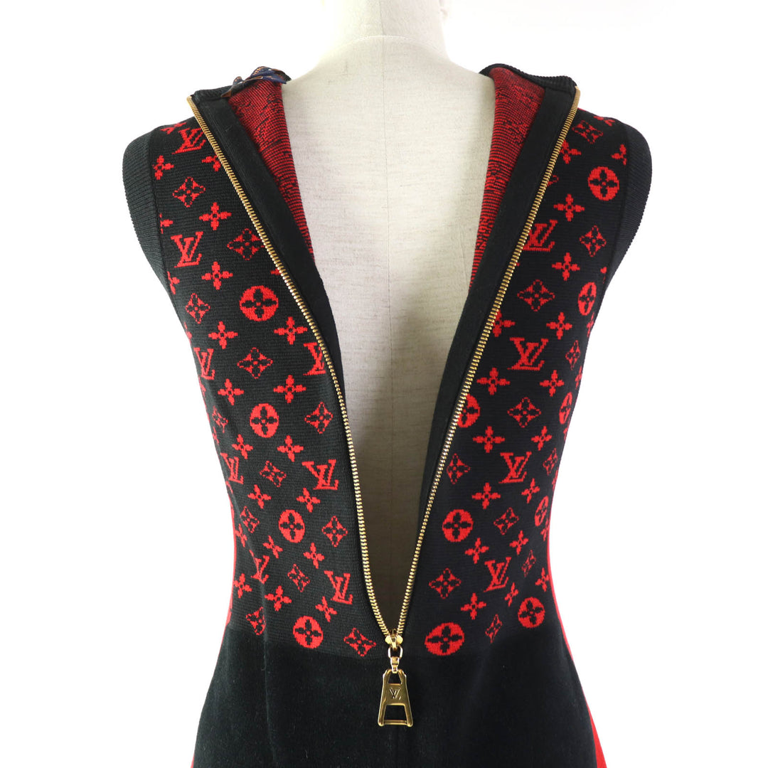 Great LOUIS VUITTON one piece Jacquard Sleeveless Mini Dress in Monogram Women
