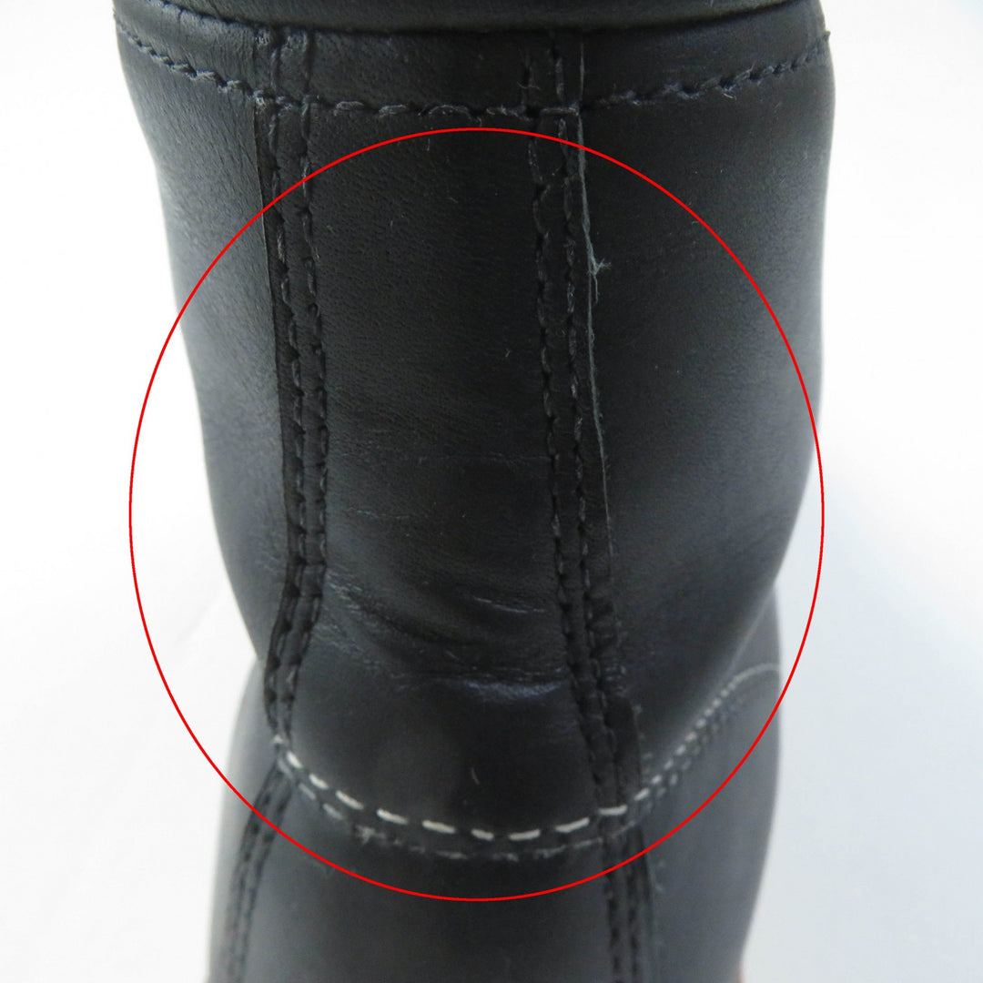 Discounted Excellent RED WING short boots Ladies Model 6 inch Classic Moc black leather
