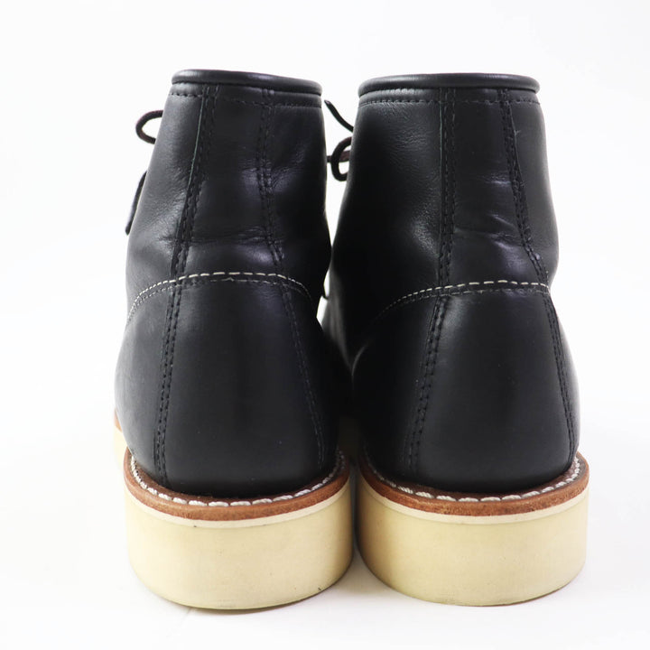 Discounted Excellent RED WING short boots Ladies Model 6 inch Classic Moc black leather