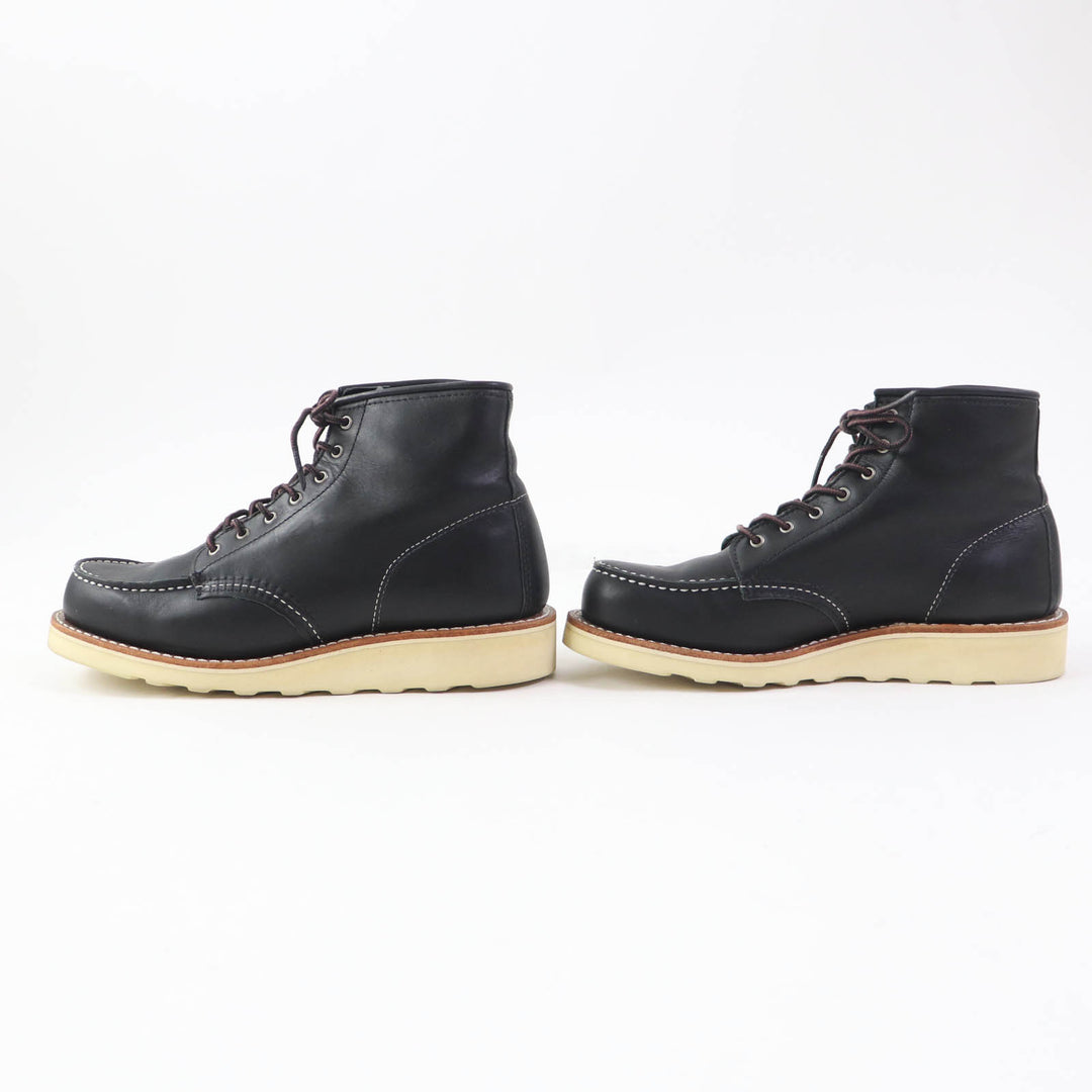 Discounted Excellent RED WING short boots Ladies Model 6 inch Classic Moc black leather