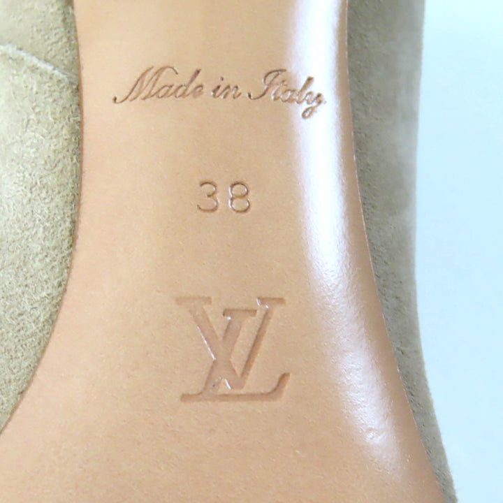 Pristine LOUIS VUITTON short boots Ultimate Line Monogram heel 38 1A950H