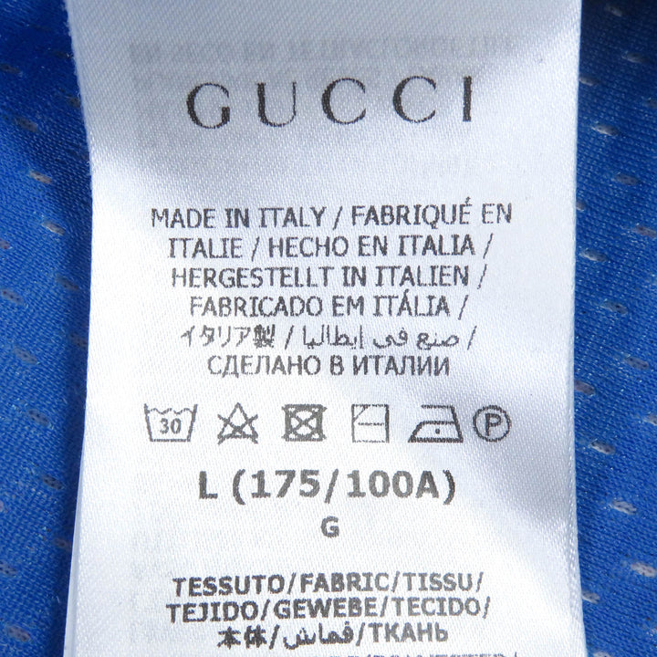Discounted Great GUCCI×adidas Track jacket Sideline Jersey Blue red mens L 692112