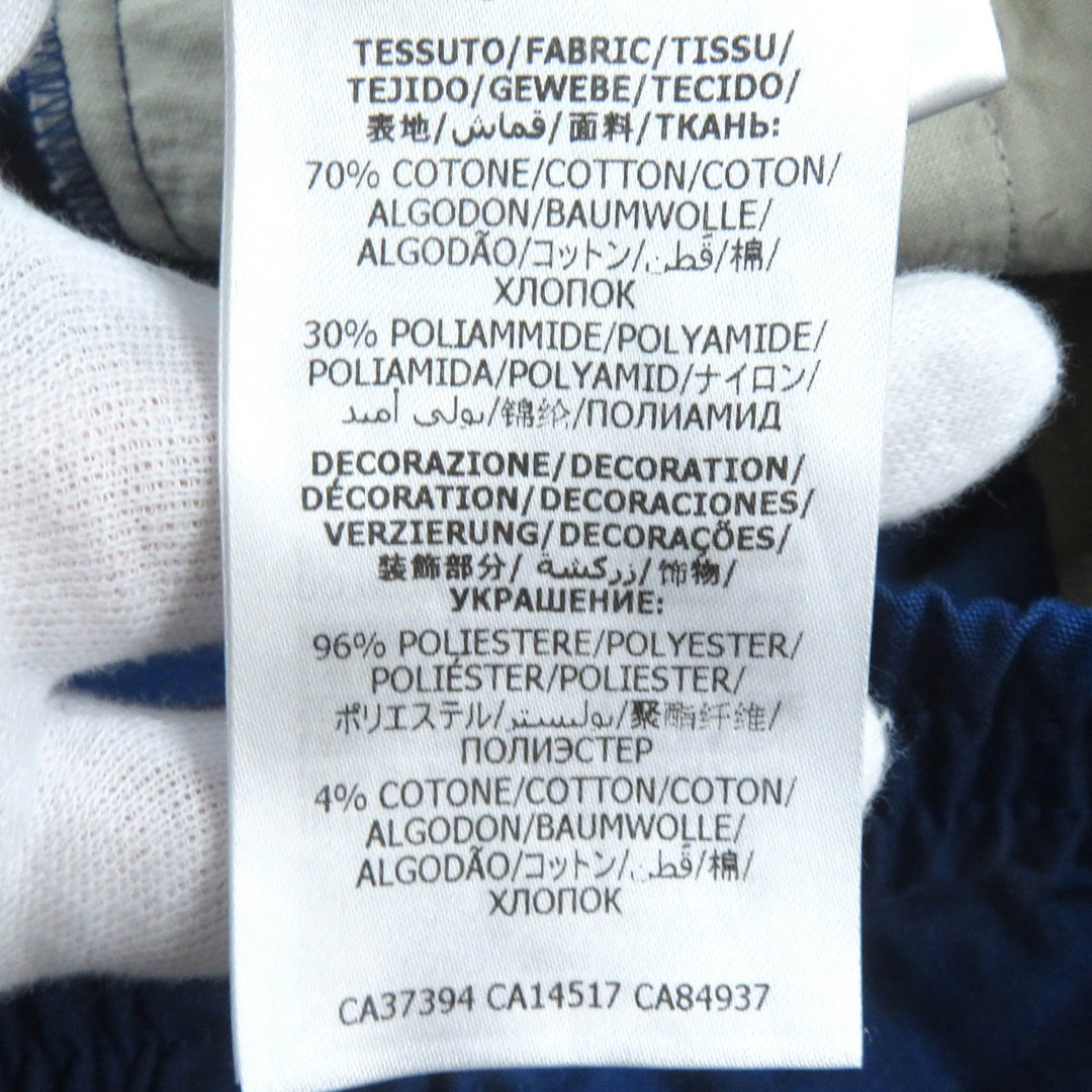 Great GUCCI Pants Logo print straight long easy blue cotton mens 46 625880