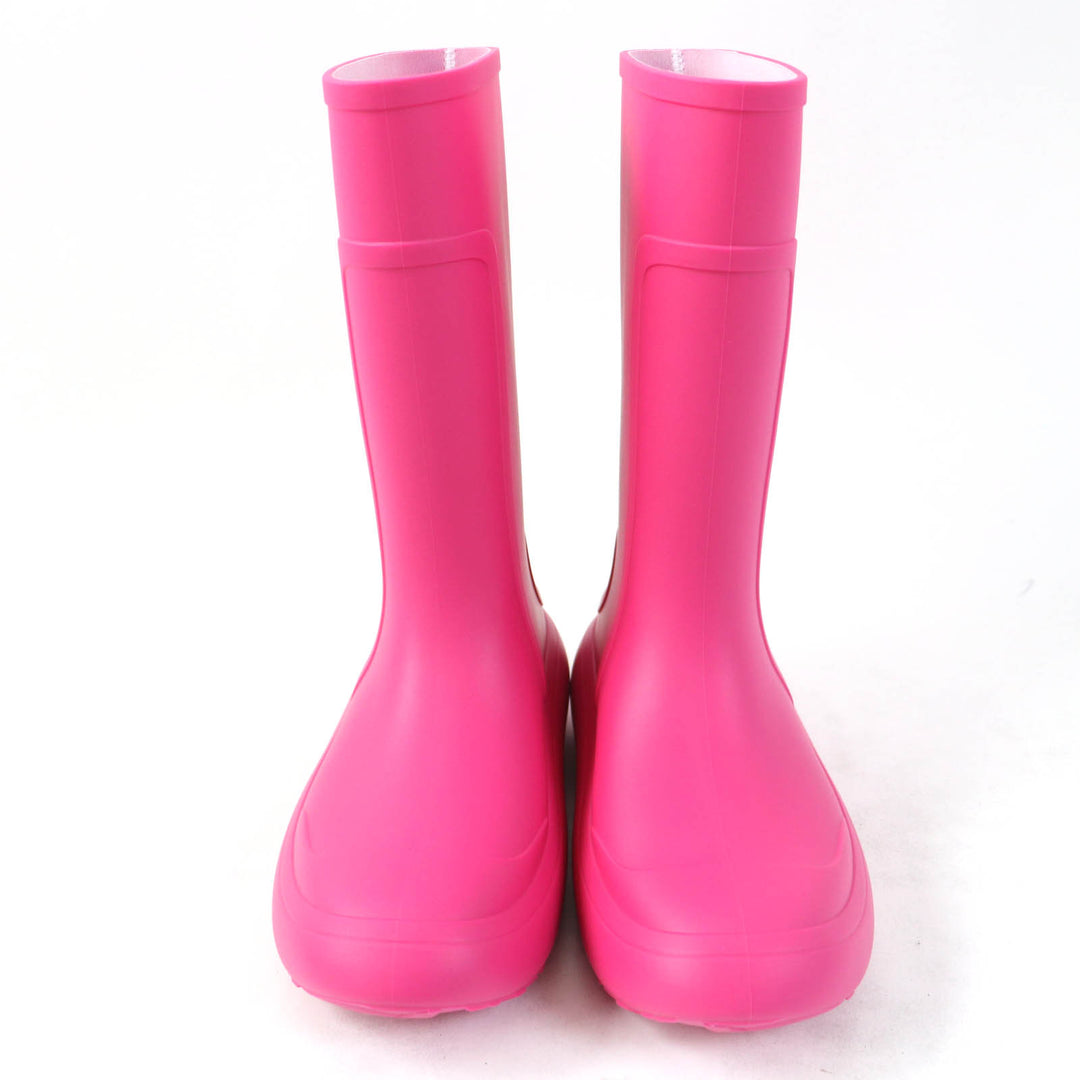 Pristine Salvatore Ferragamo Knee-high boots Gancini rubber boots pink rubber Women 7