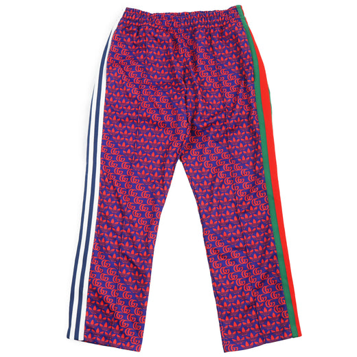 Discounted Excellent GUCCI×adidas Pants Double G Trefoil Logo Web Line Truck Navy red XS