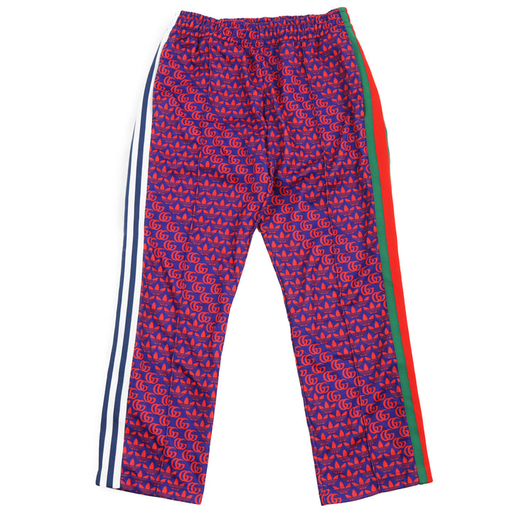 Discounted Excellent GUCCI×adidas Pants Double G Trefoil Logo Web Line Truck Navy red XS