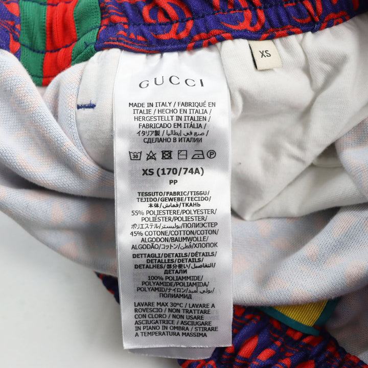 Discounted Excellent GUCCI×adidas Pants Double G Trefoil Logo Web Line Truck Navy red XS