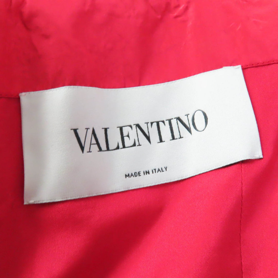 Discounted Great VALENTINO one piece Off-the-Shoulder A-Line Dress Red silk Women 38
