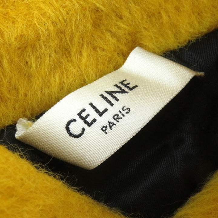 Excellent CELINE Parker Fuzzy wool loose fit hoodie Sequin L 2Y964925R