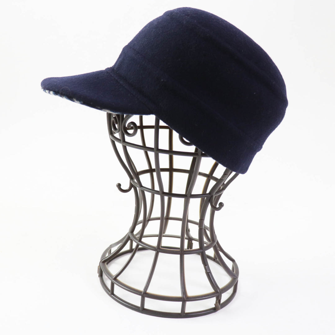 Discounted Pristine Christian Dior cap Oblique Dark navy wool Women 57 21DCH918I100