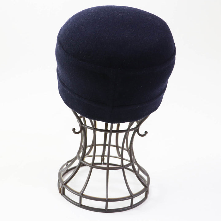 Discounted Pristine Christian Dior cap Oblique Dark navy wool Women 57 21DCH918I100