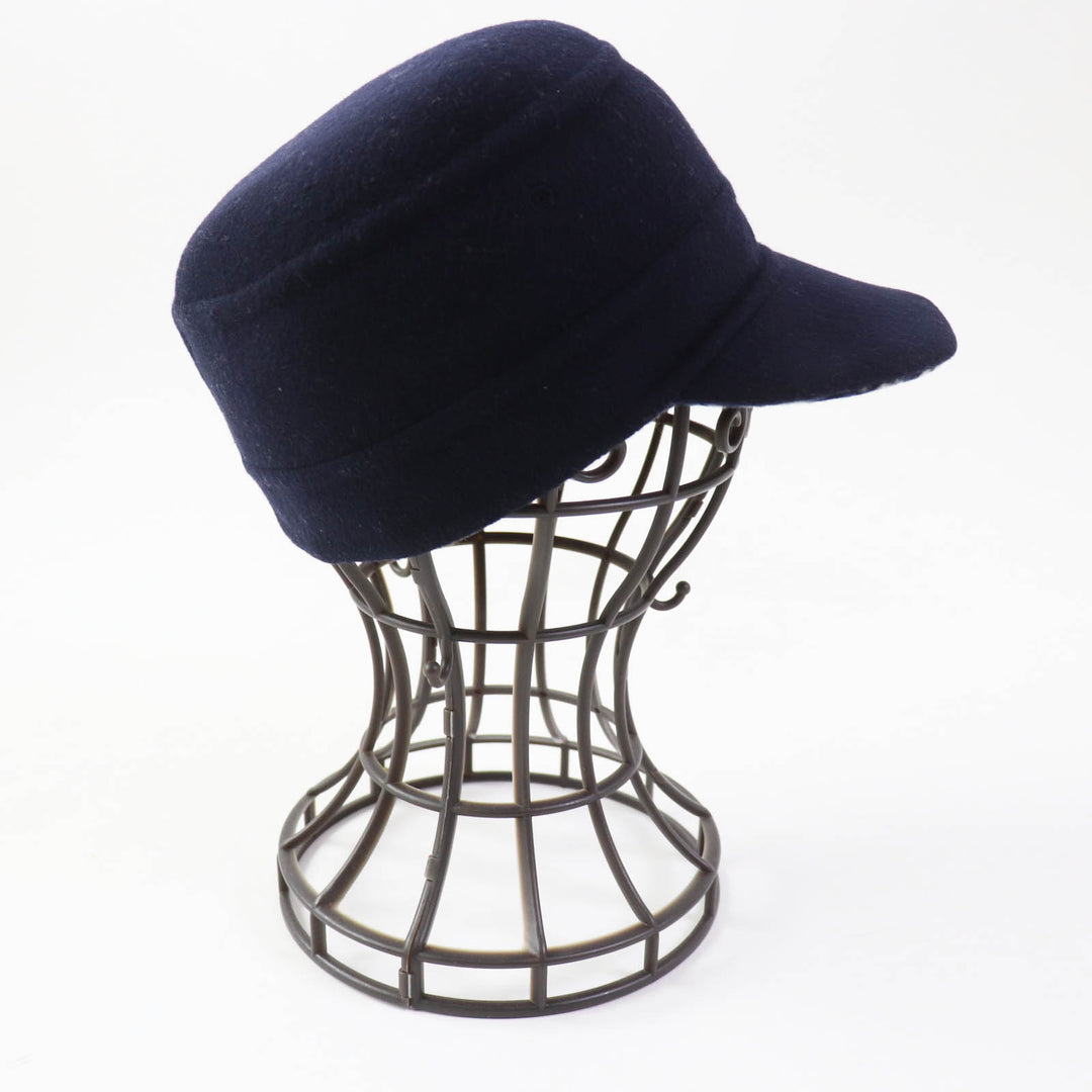 Discounted Pristine Christian Dior cap Oblique Dark navy wool Women 57 21DCH918I100