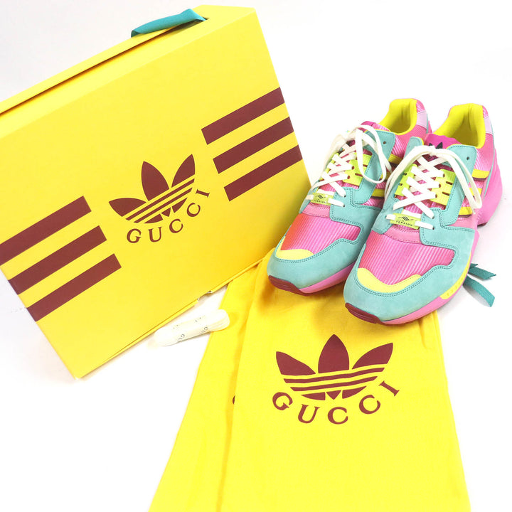 Discounted Pristine GUCCI×adidas Low cut sneakers TORSION Pink mens 29.5 721936