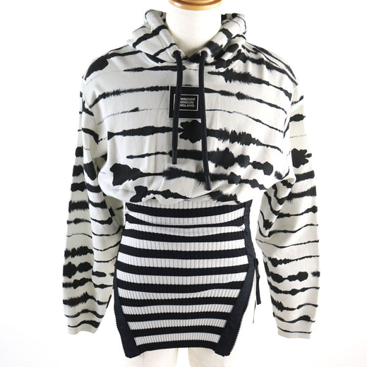 Discounted Excellent BURBERRY hoodie Watercolour Print Reconstructed Hoodie XS 4563724