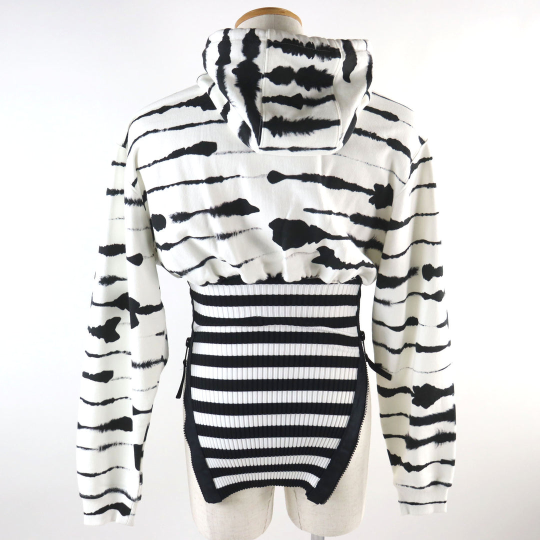 Discounted Excellent BURBERRY hoodie Watercolour Print Reconstructed Hoodie XS 4563724