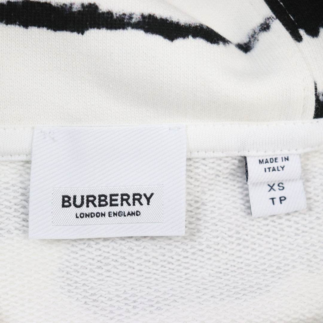 Discounted Excellent BURBERRY hoodie Watercolour Print Reconstructed Hoodie XS 4563724