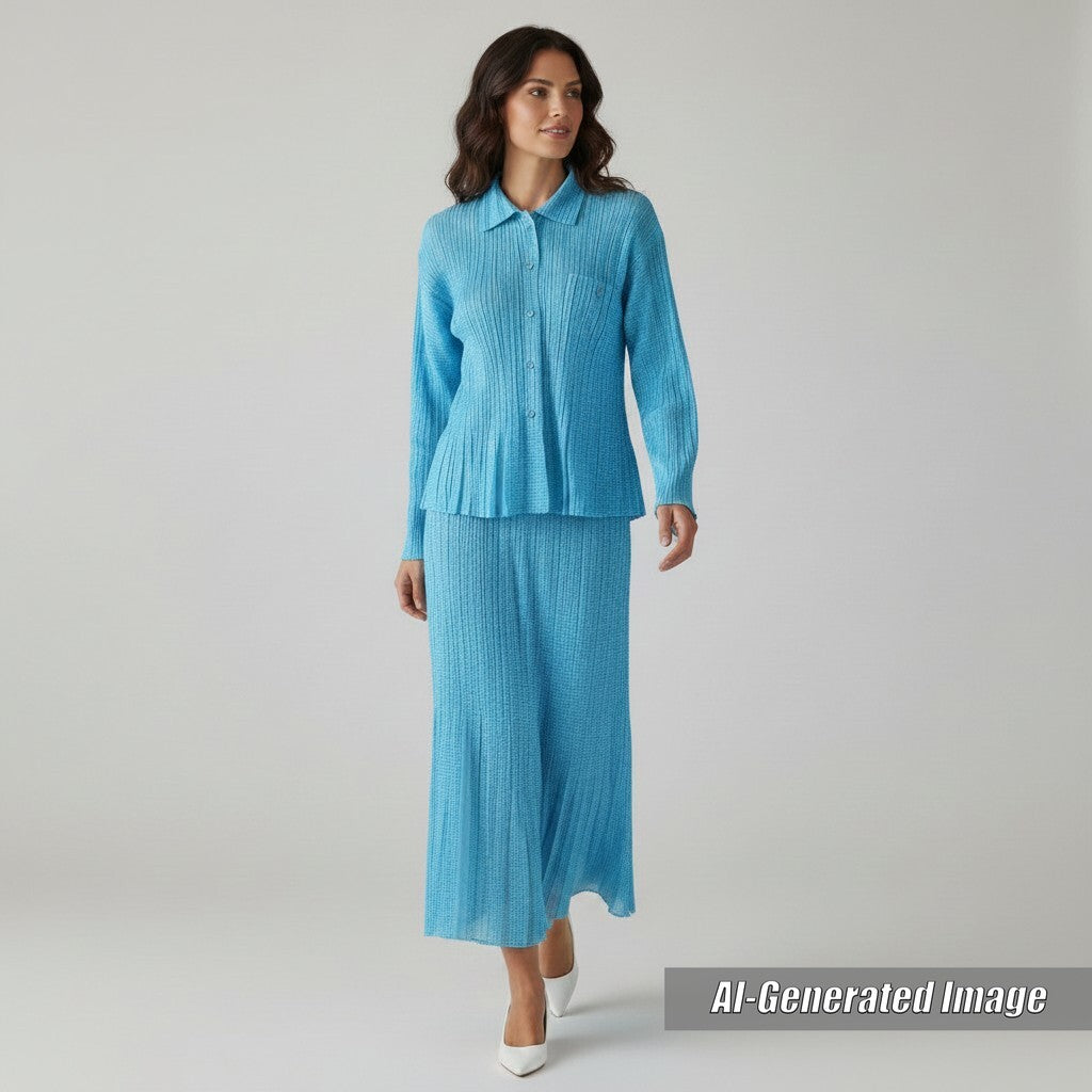 Discounted Great PLEATS PLEASE two-piece set Check Pattern 3 PP22-JJ853/PP22-JG855