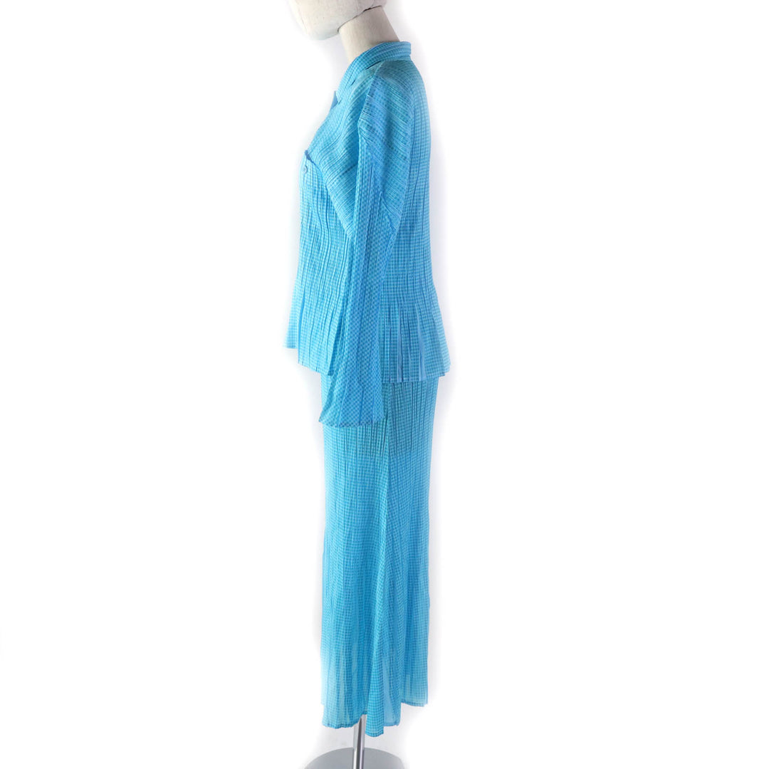 Discounted Great PLEATS PLEASE two-piece set Check Pattern 3 PP22-JJ853/PP22-JG855