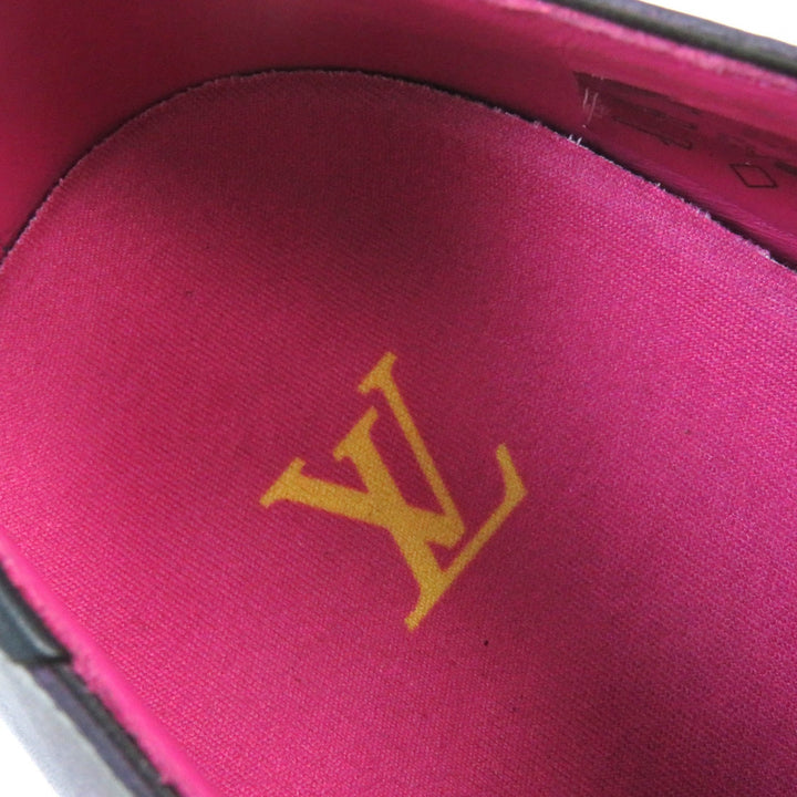Discounted Excellent LOUIS VUITTON Leather shoes Plain Toe Derby Shoes Purple Gradient