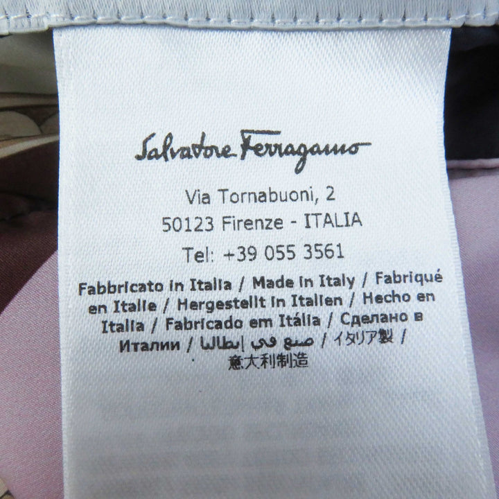 Great Salvatore Ferragamo down coat Reversible Navy/Multi Women 38
