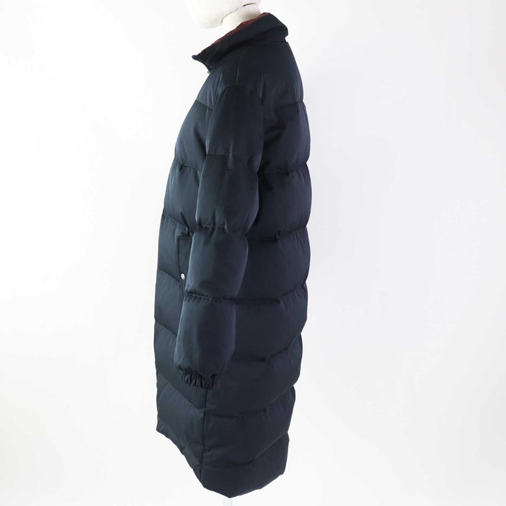 Great Salvatore Ferragamo down coat Reversible Navy/Multi Women 38