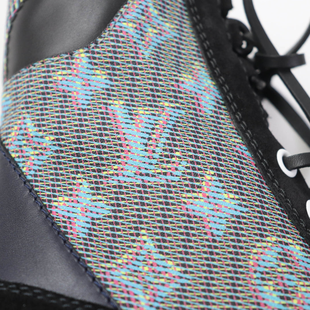 Excellent LOUIS VUITTON Ankle boots Monogram suede lace-ups leather Women 34.5