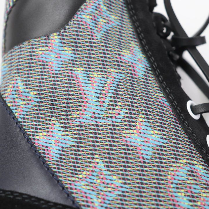 Excellent LOUIS VUITTON Ankle boots Monogram suede lace-ups leather Women 34.5