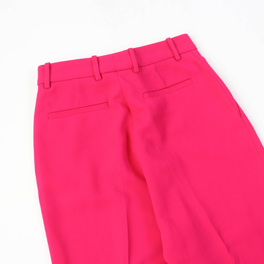 Discounted Great GUCCI Cropped pants Shell logo button waist floral pink Women 38 529540