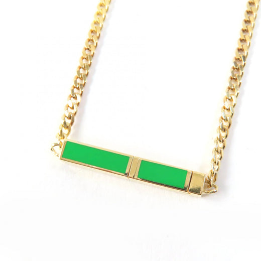 Discounted Great BOTTEGAVENETA Necklace Accessories Gold green AG925 Women