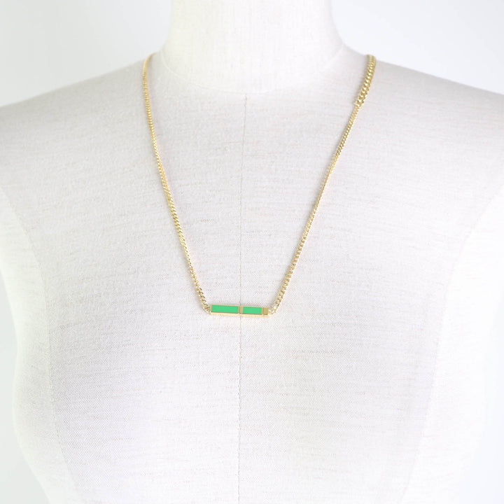 Discounted Great BOTTEGAVENETA Necklace Accessories Gold green AG925 Women