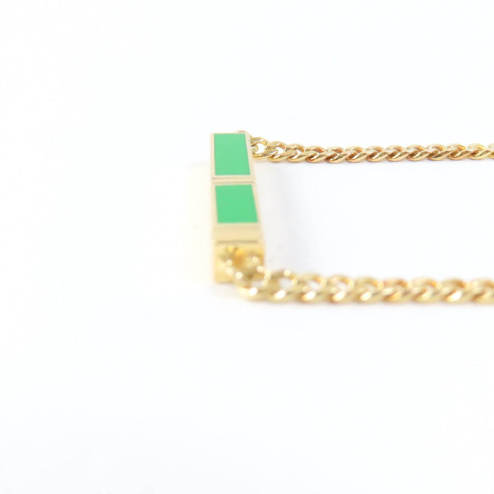 Discounted Great BOTTEGAVENETA Necklace Accessories Gold green AG925 Women