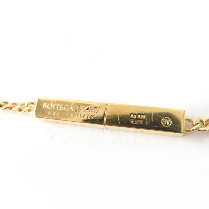 Discounted Great BOTTEGAVENETA Necklace Accessories Gold green AG925 Women